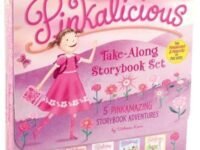 The Pinkalicious Take-along Storybook Set:Tickled Pink, Pinkalicious And The Pink Drink, Flower Girl, Crazy Hair Day, Pinkalicious And The New Teacher
